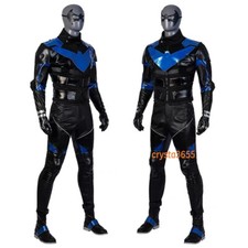 DC Nightwing Cosplay Costume Outfits Boots Mask Mens Accessories Set Halloween