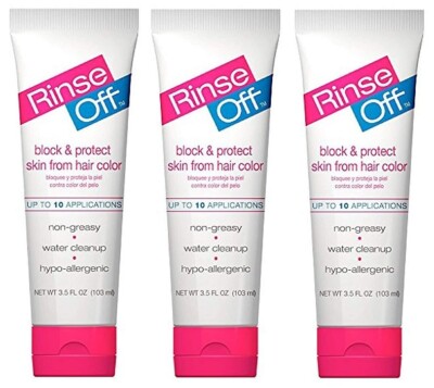 3 Pack- Rinse Off Block and Protect Skin from Hair Color, 3.5 oz
