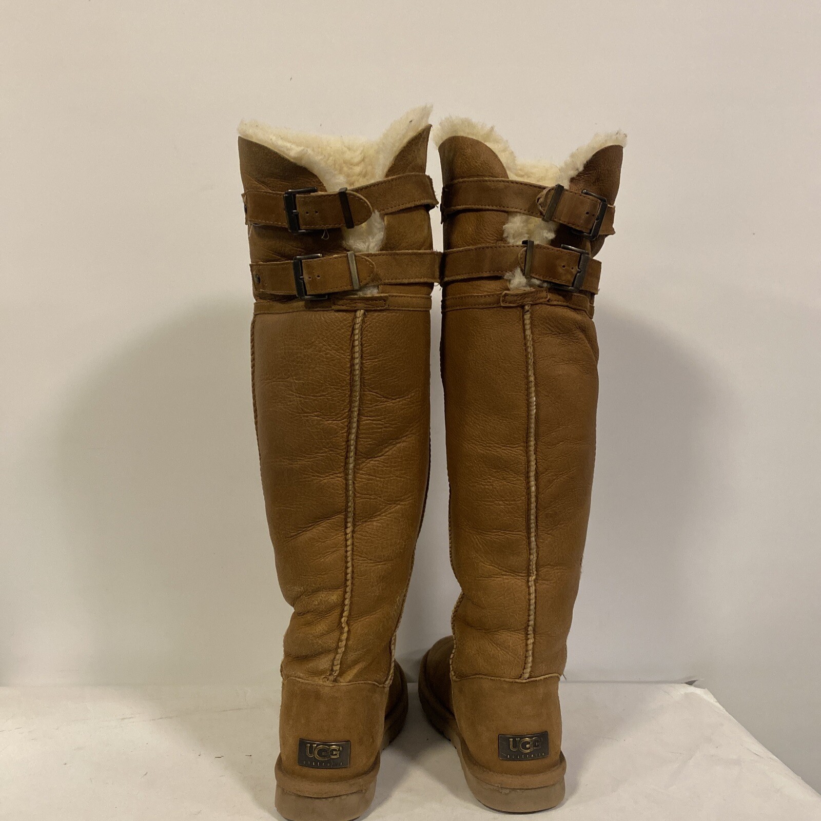 Ugg Australia Devandra Shearling Leather Over The Knee Boots Women’s Sz 8 US image 5