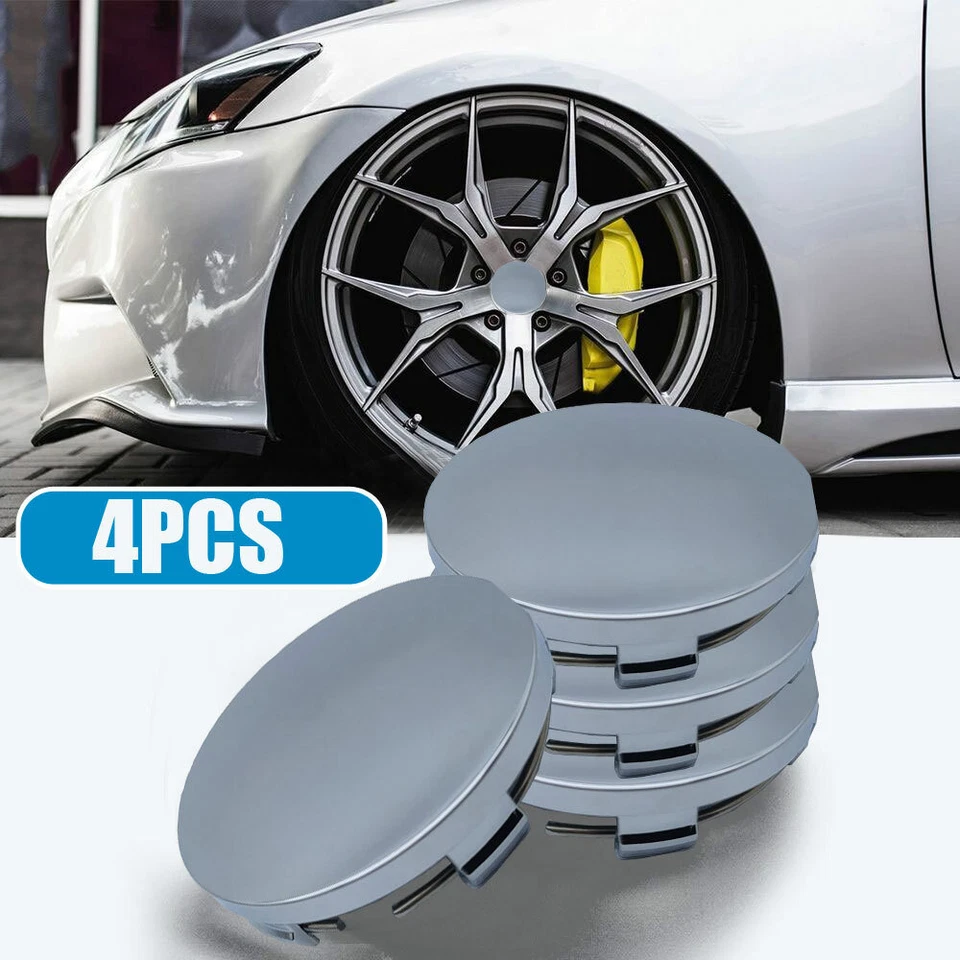 4pcs 56mm 60mm Car Wheel Hub Center Caps Cover Badge Emblem Blank Accessories - Image 4 of 4