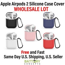 Apple AirPods 2 Wireless Charging Protective Silicone Case Cover WHOLESALE LOT