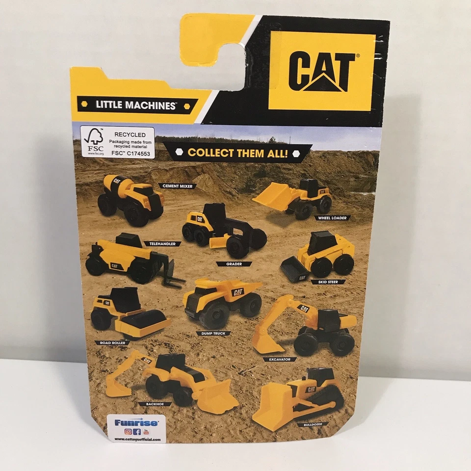 Paquete de 2 excavadoras y camiones volquete CAT Little Machines equipo de construcción ¡Nuevo! Foto 2 de 4