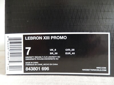 Size 7 - Nike LeBron 13 Promo EYBL for sale online | eBay