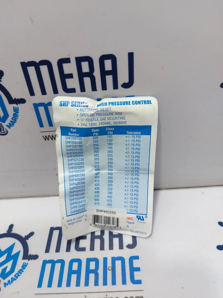 Supco SHP450250 High Pressure Control Pressure Switch - Image 3 of 4