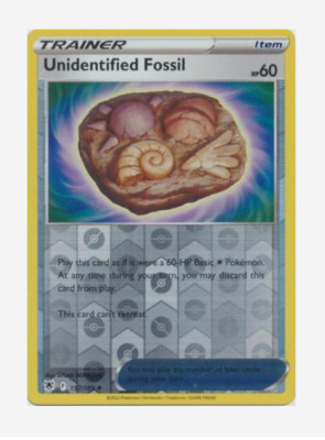 Pokemon - UNIDENTIFIED FOSSIL - 157/189 - ASTRAL RADIANCE  - Reverse Holo - NM/M