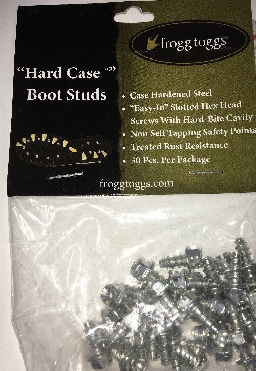 frogg toggs #28210 hard case boot studs-30 Pcs Per Pkg-RARE-NEW