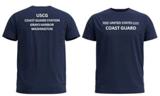 GRAYS HARBOR COAST GUARD STATION* WA *2-SIDED PERFORMANCE POLYESTER SHIRT