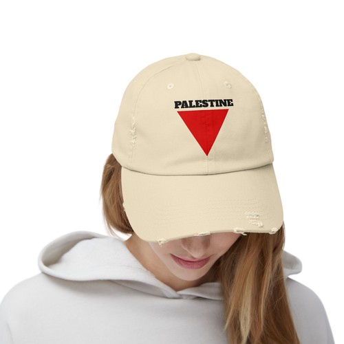 Distressed Cap, Activist Hat, Trendy Casual Fashion, Free Palestine Gift, Summer - Picture 5 of 17