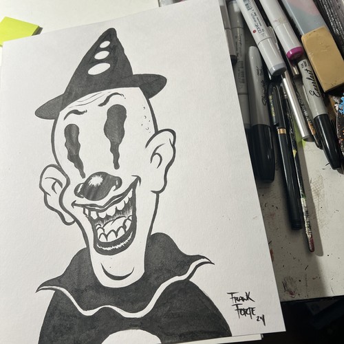 Koko The Clown Fleischer Studios Original Drawing By Frank Forte - Picture 4 of 4
