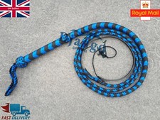 6 Feet 12 Plaits Paracord Nylon Heavy Duty Custom BULLWHIP For Easy Cracking