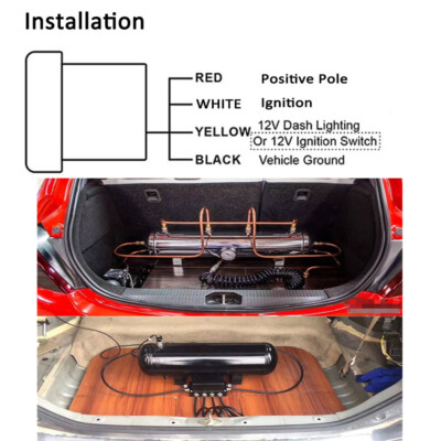 Universal 3 In 1 LED Display Air Suspension Pressure Gauge PSI Air Suspension With 3 Pieces 18npt Electrical Sensors 0 20 Bar I4064678924