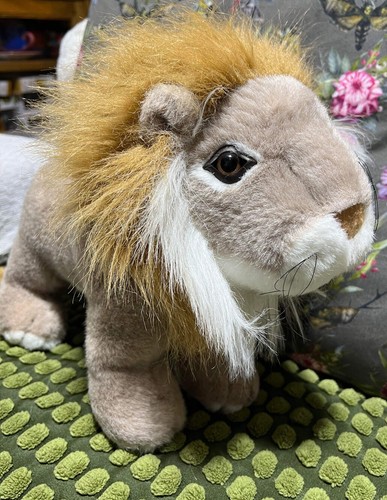 Vintage Lion Wild Cat Realistic Soft Plush Toy 10” - Picture 2 of 7