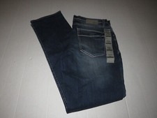 BKE Derek Straight Leg Performance Denim Blue Jeans Size 34L Buckle New Men Man