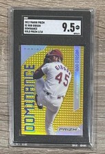 2012 Panini Prizm #D2 Bob Gibson Dominance Prizms Gold SGC 9.5 #/10