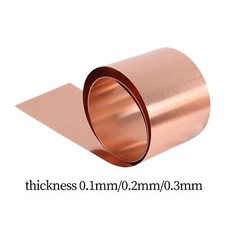 Copper Sheet Roll 1Meter Professional Easy to Bend Pure Copper Sheet for