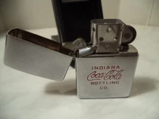 zippo lighter new Coca cola Indiana Bottling Co year 1991 new