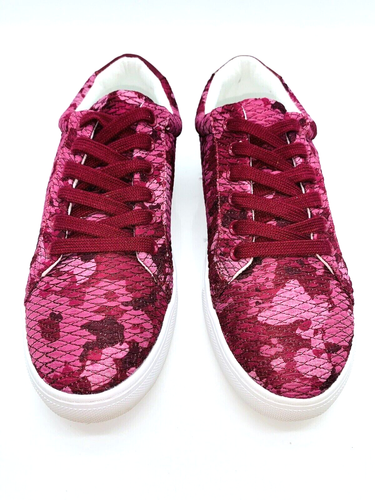 Isaac Mizrahi Banet Camuflado Acolchado Soho Zapatillas con Cordones - Rosa Baya, EE. UU. 9M - Imagen 3 de 9