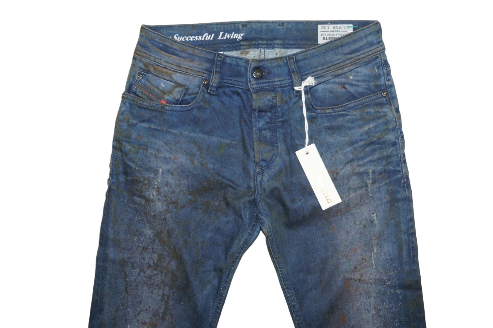 DIESEL SLEENKER 0824Z JEANS SLIM SKINNY W28 L32 100% AUTHENTIC