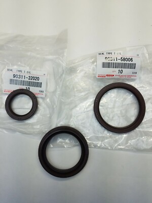 Toyota OEM 1KZT 1KZTE Cam Crank And Balance Shaft Seal Kit | eBay