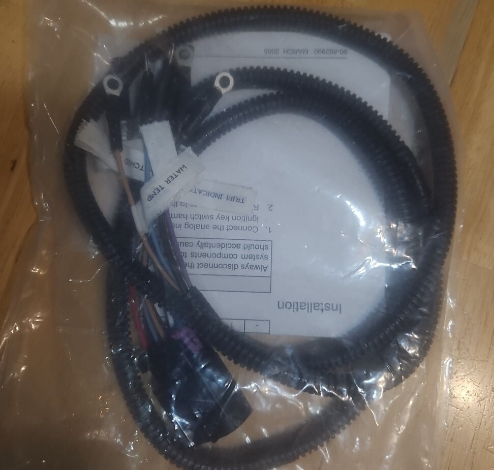 Mercury Quicksilver Analog Instrument Wire Harness 84 892990t01  