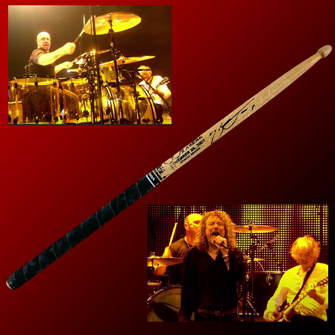 Jason Bonham Autographed Signed Led Zeppelin 12/10/2007 O2 Arena Stage Used Drumstick Beckett 