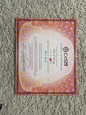 Alex Grey Net of Being Fine Art Print 13x23 Signed Poster Tool