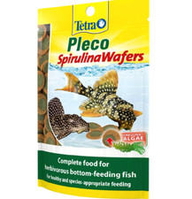 42G TETRA PLECO SPIRULINA WAFERS x1, x2, x6 : Complete Tropical Bottom Fish Feed