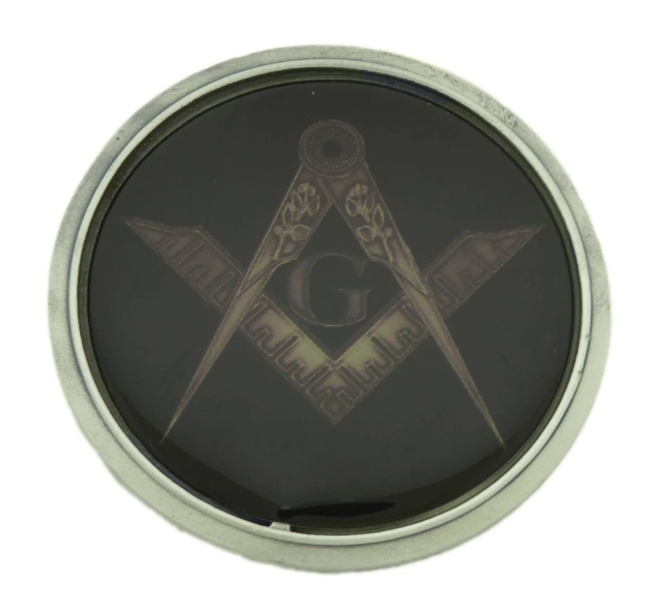 Mason Masonic Fraternal Compass Masonry Freemasonry Master Belt Buckle New Men  - Image 3 of 4