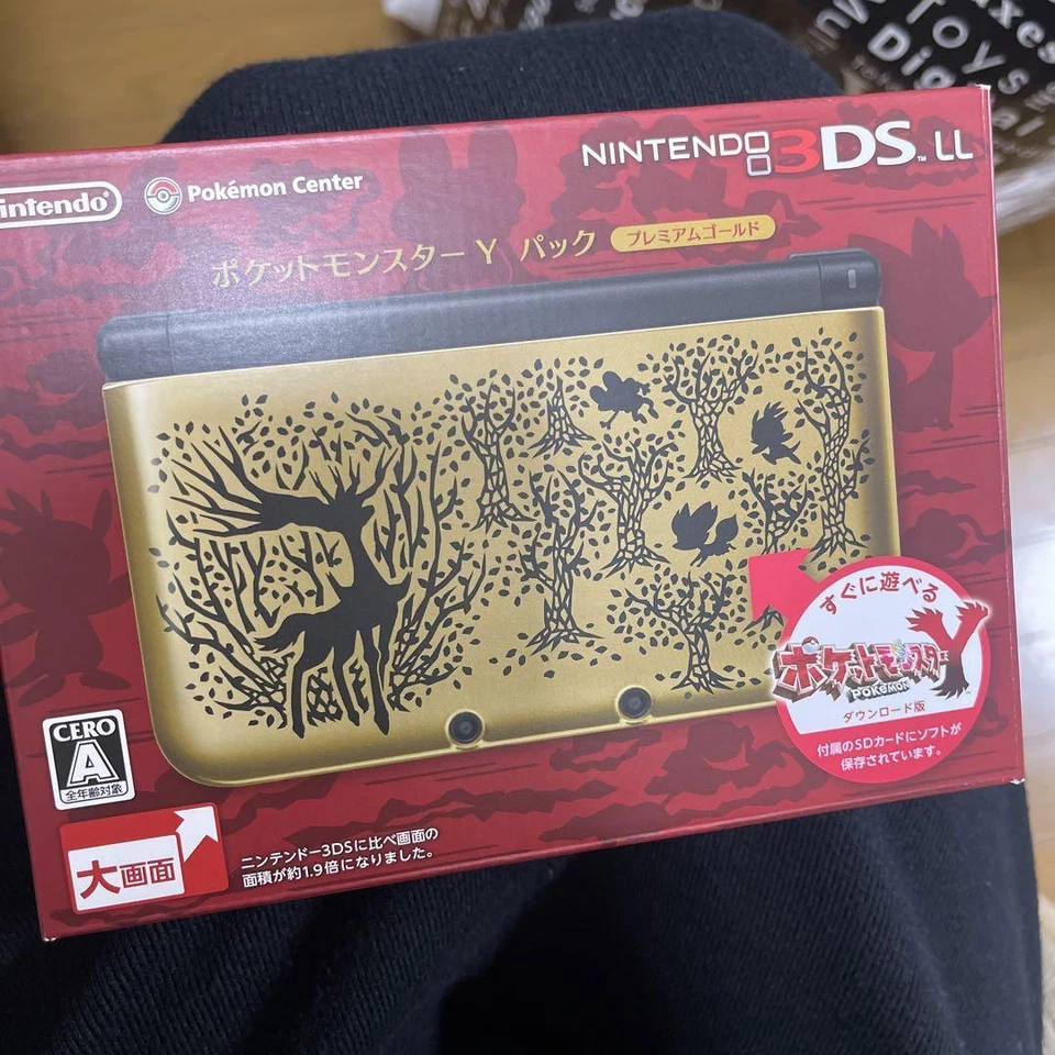 NINTENDO 3DS LL Pokemon Y Pack Premium Gold Pokemon Center