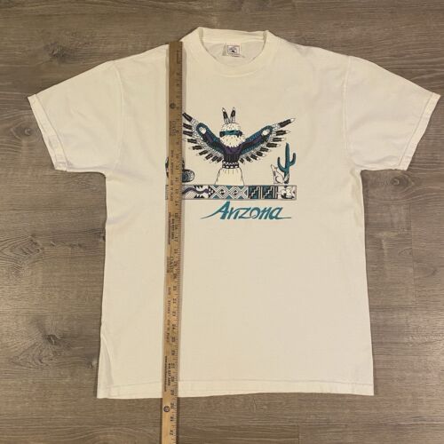 Arizona Southwestern Native American Eagle Dancer Vintage T-shirt Size Large - Picture 3 of 9