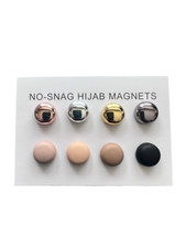 8 Pairs Premium Strong Hijab Magnetic Pins, No-Snag Multi-Use, Shiny and Matte
