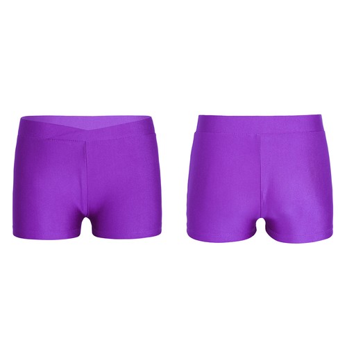 UK Kids Girls Low Rise Bike Athletic Booty Short Gymnastic Dance Sports Shorts - Picture 32 of 97