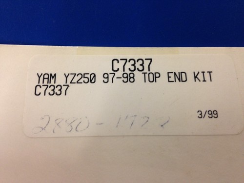 NEW Cometic Top End Kit for a YZ250 97-98 / C7337 / MOTOCROSS / MX - Picture 2 of 2