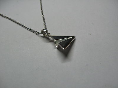 pendant and necklace harry one direction paper airplane in aergento 925 