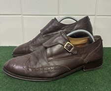 Noak made in Portugal monk shoes in brown leather Formal Shoes Men's size uk 10