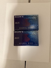 Sony HIFI Normal Bias 60 Minutes Black Audio Cassette Tape C-60hfb 2 Pack New