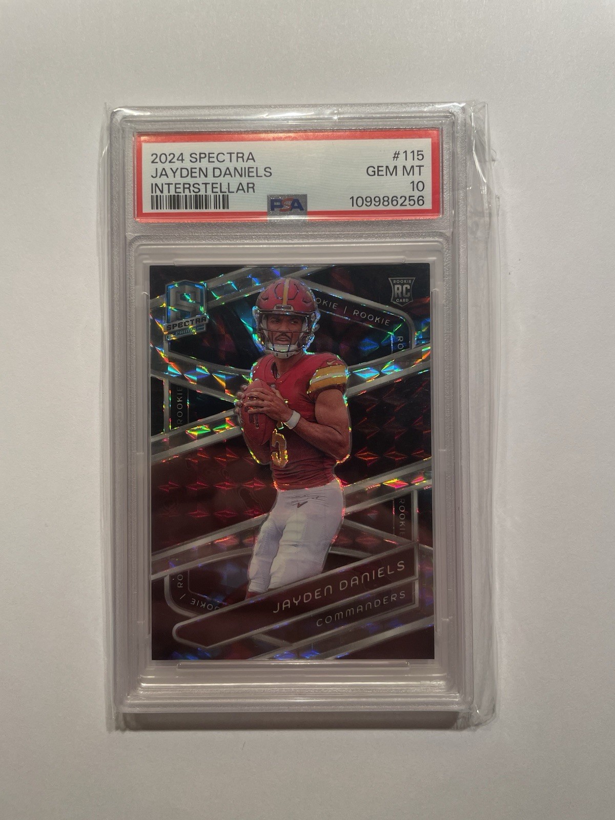 2024 SPECTRA JAYDEN DANIELS #115 ROOKIE RC INTERSTELLAR /60 - RARE - PSA 10