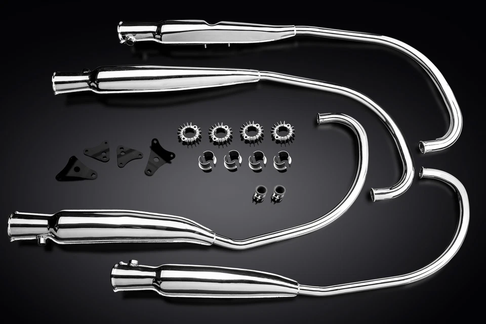 Delkevic OEM réplica escape completo para Honda CB500 CB550K Foto 3 de 4