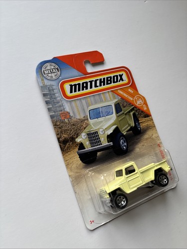 MATCHBOX 2019 #31 LIGHT YELLOW 1951 51 WILLYS JEEP PICKUP 4X4 VINTAGE TRUCK - Picture 2 of 5