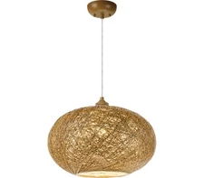 Maxim 14402NAWT Bali Pendant 1-Light 60 Total Watts, Chocolate