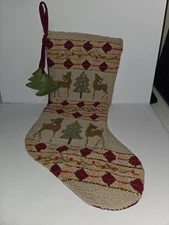 Beautiful Knit Christmas Stocking Nwot