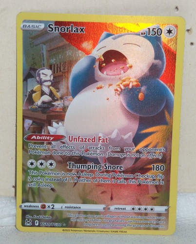 Pokemon TCG Lost Origin Trainer Gallery TG10/TG30 Snorlax