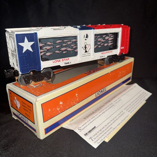 Coche acuario Lionel Train 1996 Houston hojalata sociedad operadores 8999 | Condition: New
