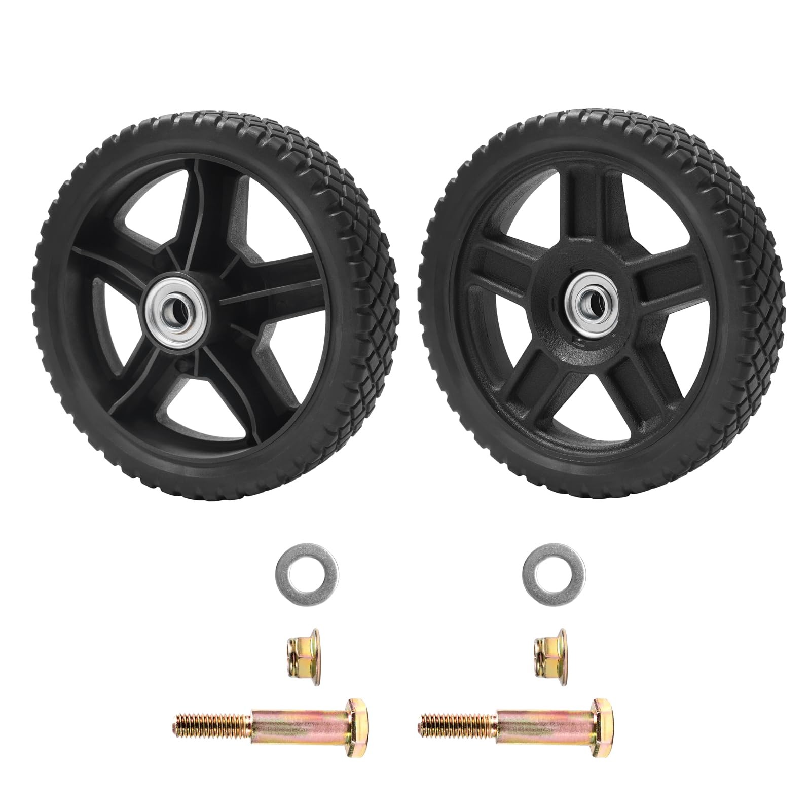 Parts Camp Lawn Mower Wheels 8 inch Wheels for Push Mower (Set of 2) Wheel kits