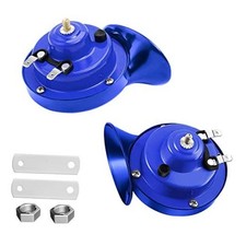12V Waterproof Air-Electric Snail Horn Kit Blue
