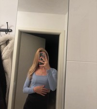 Damen Sport Langarm eckiger Ausschnitt ohne M...