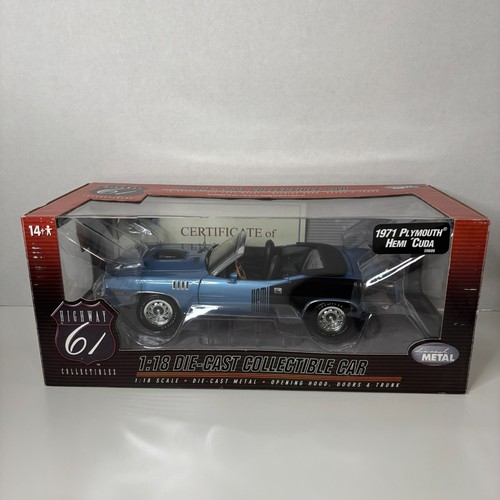 1/18 Highway 61 1971 Plymouth Hemi Cuda BYC Backyard Conversion