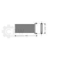 WäRmetauscher Innenraumheizung FüR Mercedes-Benz Vito Bus 109 CDI Bj.06-14