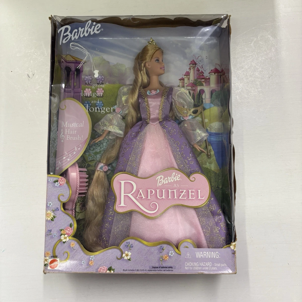 Poupée Barbie Petal Princess Raiponce - Kelly & Shelly - Mattel 2001 - Boîte Vintage