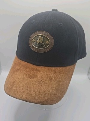 Alaska The Great Land 49th State Hat Arctic Circle Suede Brim Leather Strapback